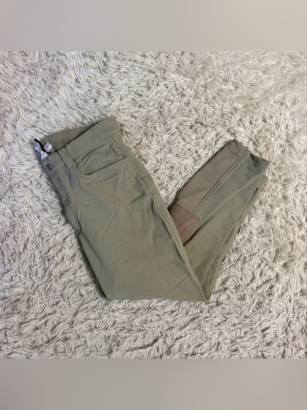 Men’s 36L Tan Romfh Knee Patch Horseback Riding Breeches